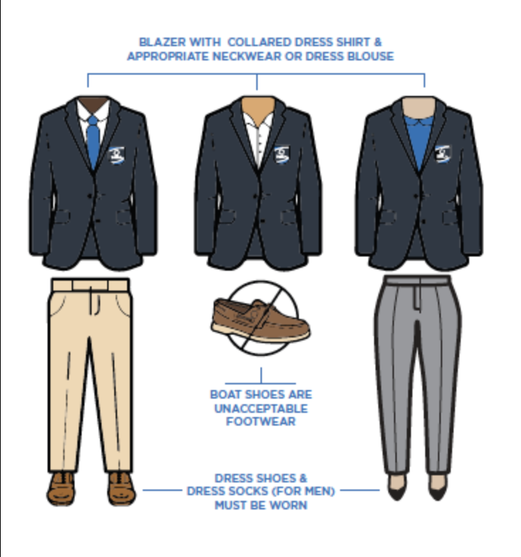 DECA dress code visual guide